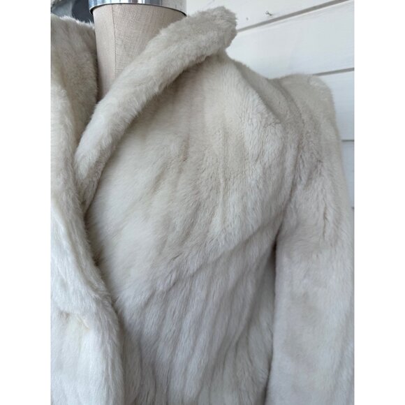 Vintage 70's Candice Originals Faux Fur Gray/White Coat - Picture 16 of 16